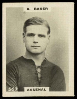 Phillips (Godfrey) - 'Pinnace Footballers'  #569 A. Baker (Arsenal) (1922)