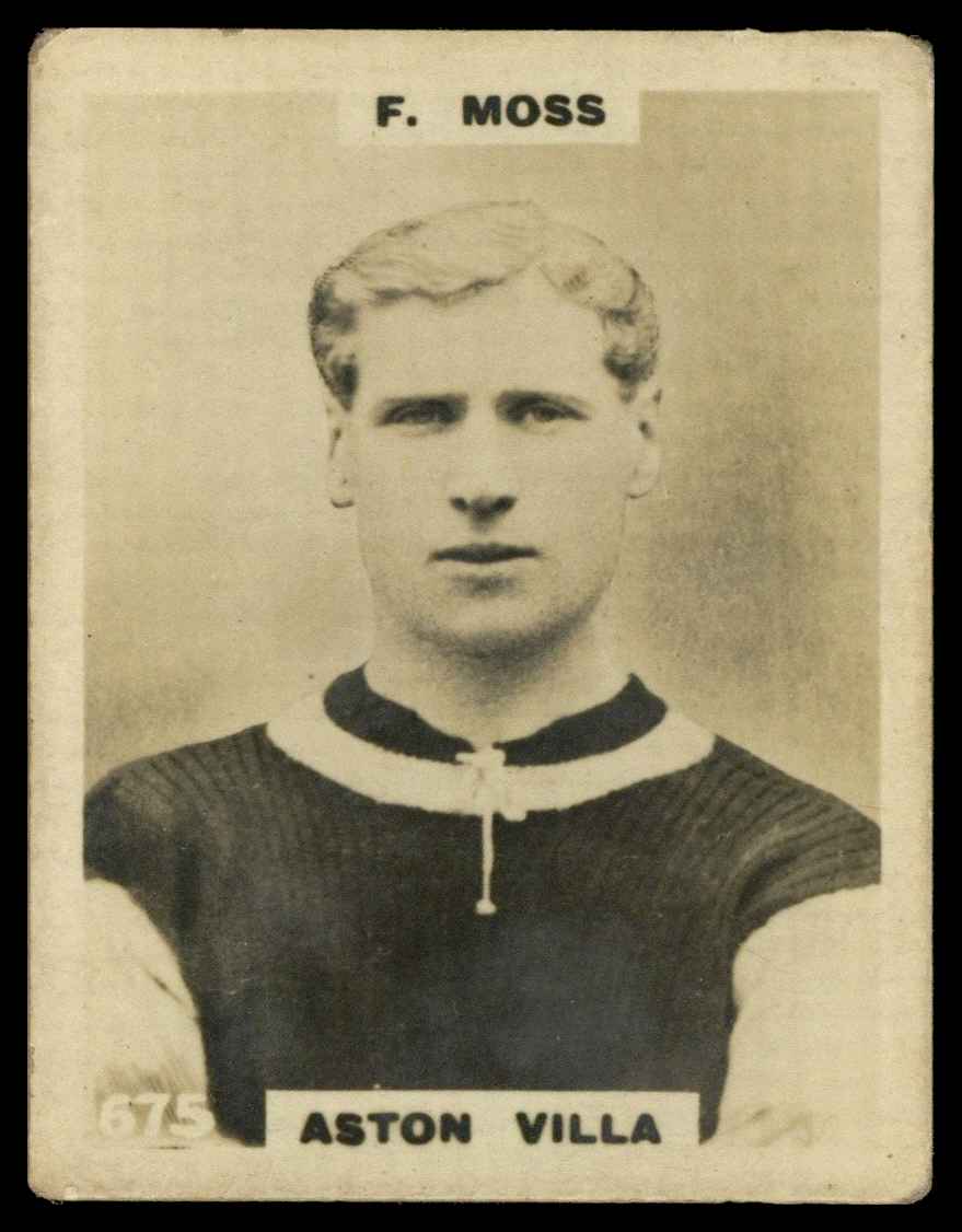 Phillips (Godfrey) - 'Pinnace Footballers' #675 F. Moss (Aston Villa) (1922) Phillips (Godfrey) - 'Pinnace Footballers' #675 F. Moss (Aston Villa) (1922)