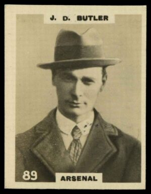Phillips (Godfrey) - 'Pinnace Footballers'  #89 J.B. Butler (Arsenal) (1922)