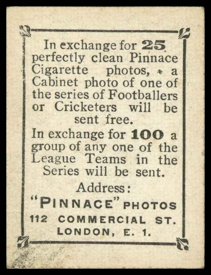 Phillips (Godfrey) - 'Pinnace Footballers' #934 W. Tompkinson (Aberdare) (1922) Phillips (Godfrey) - 'Pinnace Footballers' #934 W. Tompkinson (Aberdare) (1922)