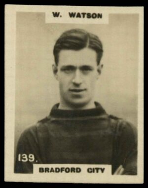 Phillips (Godfrey) - 'Pinnace Footballers'  #139 W. Watson (Bradford City) (1922)