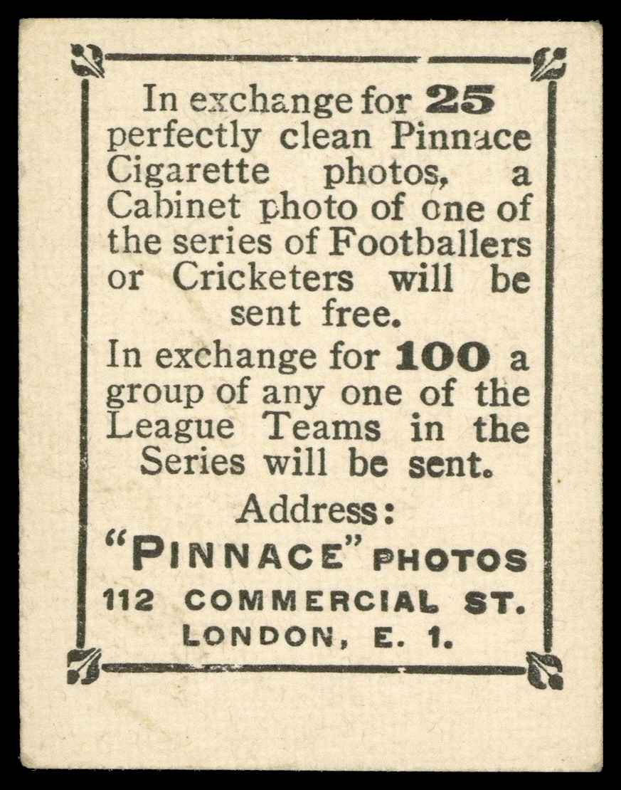 Phillips (Godfrey) - 'Pinnace Footballers' #1476 W. Emerson (Burnley) (1922) Phillips (Godfrey) - 'Pinnace Footballers' #1476 W. Emerson (Burnley) (1922)