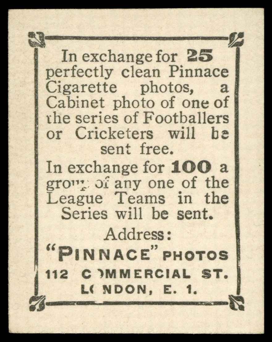 Phillips (Godfrey) - 'Pinnace Footballers' #2260 H. Boxley (Bristol Rovers) (1922) Phillips (Godfrey) - 'Pinnace Footballers' #2260 H. Boxley (Bristol Rovers) (1922)