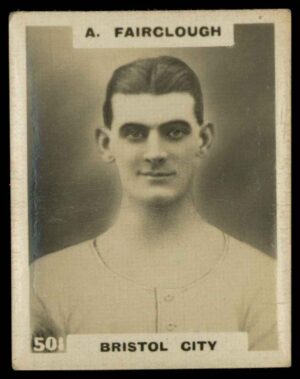 Phillips (Godfrey) - 'Pinnace Footballers' #501 A. Fairclough (Bristol City) (1922) Phillips (Godfrey) - 'Pinnace Footballers' #501 A. Fairclough (Bristol City) (1922)