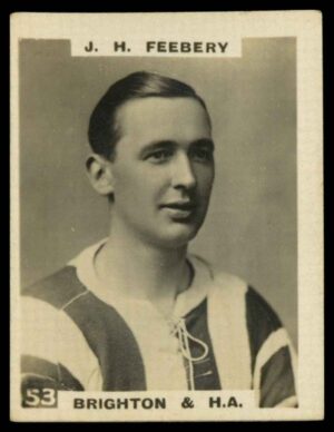 Phillips (Godfrey) - 'Pinnace Footballers'  #53 J.H. Feebery (Brighton & HA) (1922)