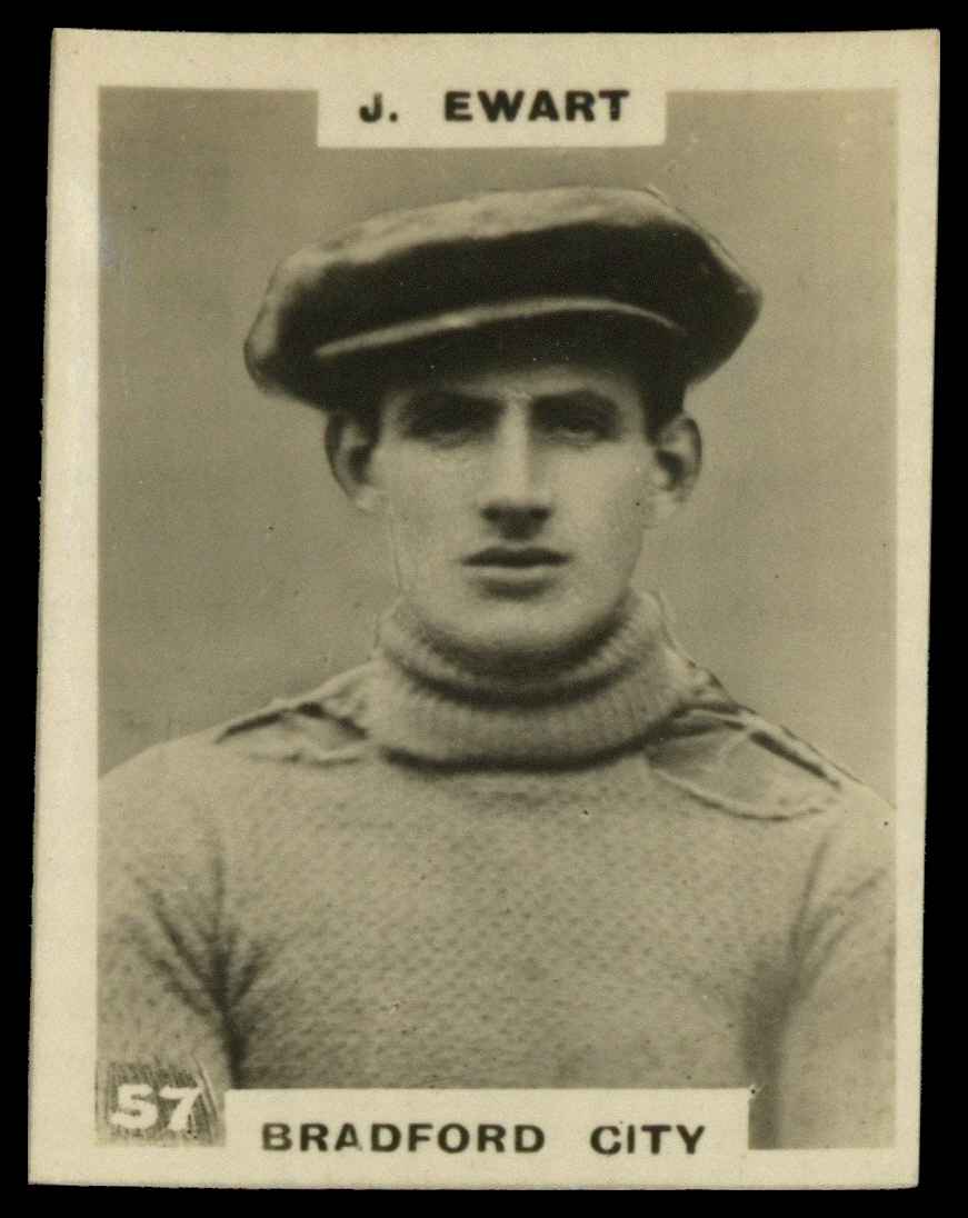 Phillips (Godfrey) - 'Pinnace Footballers' #57 J. Ewart (Bradford City) (1922) Phillips (Godfrey) - 'Pinnace Footballers' #57 J. Ewart (Bradford City) (1922)