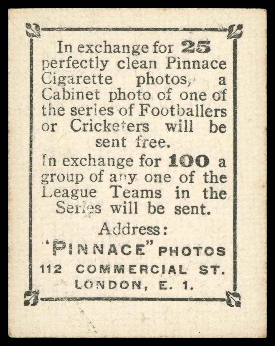 Phillips (Godfrey) - 'Pinnace Footballers' #686 G. Halley (Burnley) (1922) Phillips (Godfrey) - 'Pinnace Footballers' #686 G. Halley (Burnley) (1922)