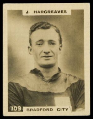 Phillips (Godfrey) - 'Pinnace Footballers'  #709 J. Hargreaves (Bradford City) (1922)