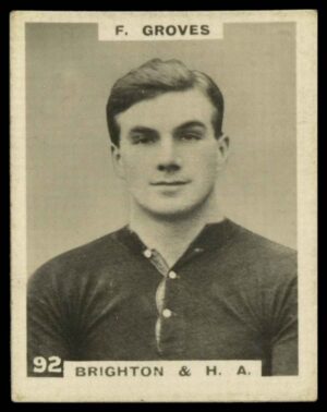 Phillips (Godfrey) - 'Pinnace Footballers'  #92 F. Groves (Arsenal) (1922)