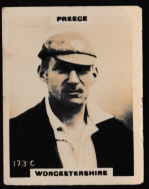 Phillips (Godfrey) - 'Pinnace Miniatures - Cricket ("Pinnace Photos")' (1924) - Card #173-C - Preece (Worcs)