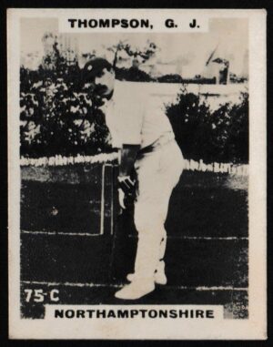 Phillips (Godfrey) - 'Pinnace Miniatures - Cricket ("Pinnace Photos")' (1924) - Card #75-C - G.J. Thompson (Northants)