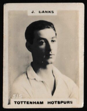 Phillips (Godfrey) - 'Pinnace Miniatures (Single Lined "Photos")' (1922) - J. Banks (Tottenham Hotspur)