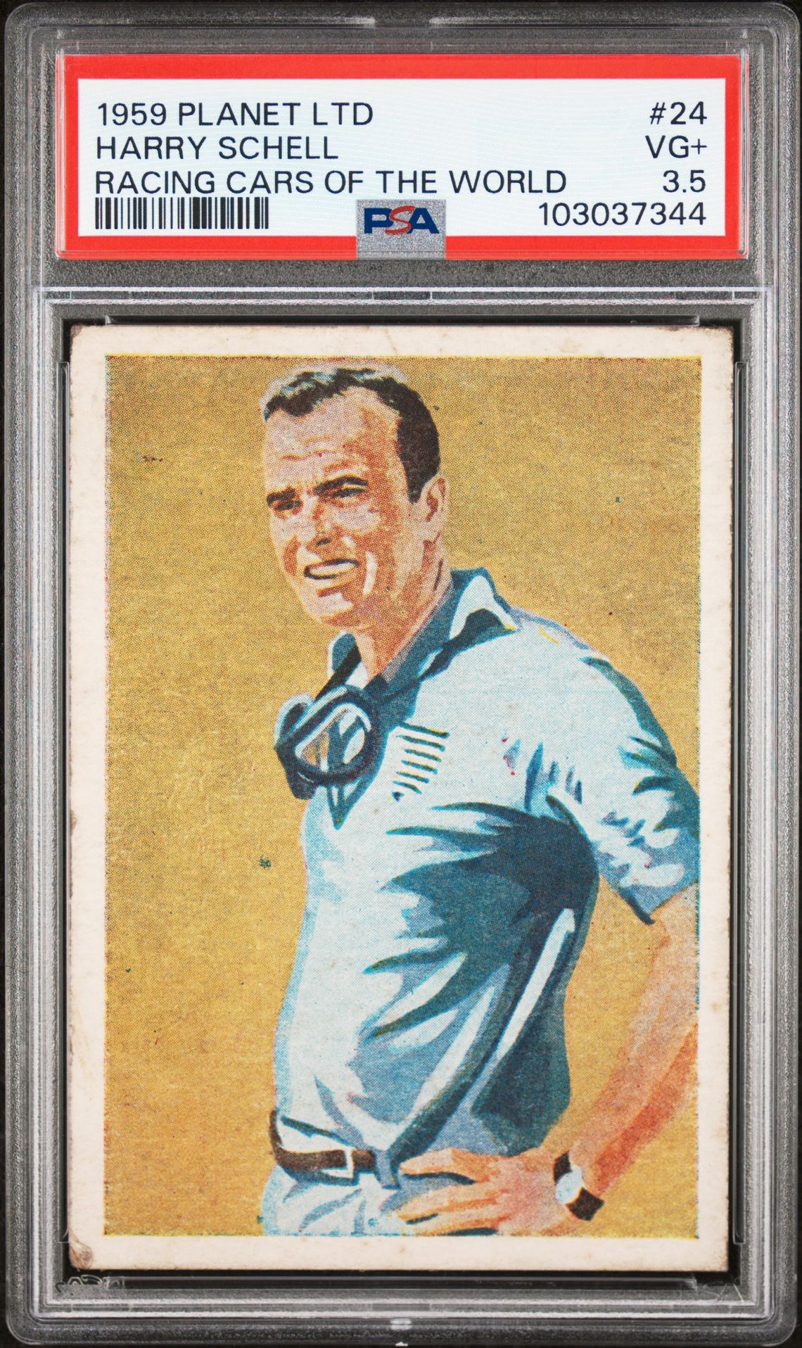 Planet Ltd - 'Racing Cars of the World' (1959) - Harry Schell (U.S.A.) **PSA3.5** Planet Ltd - 'Racing Cars of the World' (1959) - Harry Schell (U.S.A.) **PSA3.5**