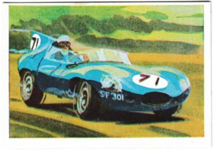 Planet Ltd - 'Racing Cars of the World' (1959) - Card #12 - Jaguar "D" Type