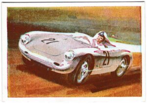 Planet Ltd - 'Racing Cars of the World' (1959) - Card #26 - Porsche: Formula Two