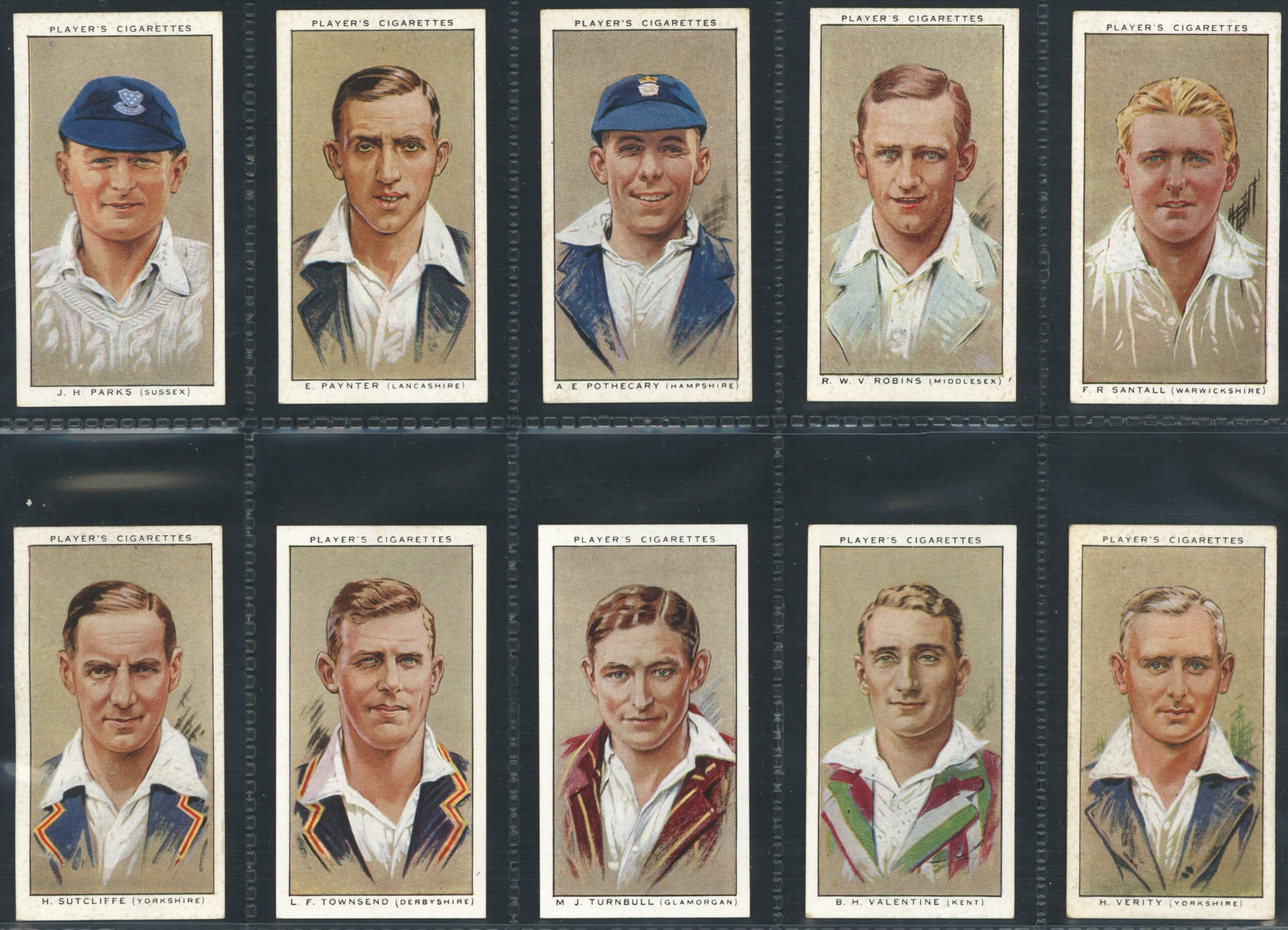 Player (John) - 'Cricketers 1934' (1934) - Complete Set (Bradman, Hobbs, Jardine, Darling etc) Player (John) - 'Cricketers 1934' (1934) - Complete Set (Bradman, Hobbs, Jardine, Darling etc)