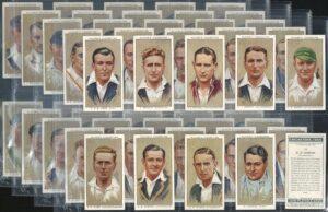 Player (John) - 'Cricketers 1934' (1934) - Complete Set (Bradman, Hobbs, Jardine, Darling etc) Player (John) - 'Cricketers 1934' (1934) - Complete Set (Bradman, Hobbs, Jardine, Darling etc)