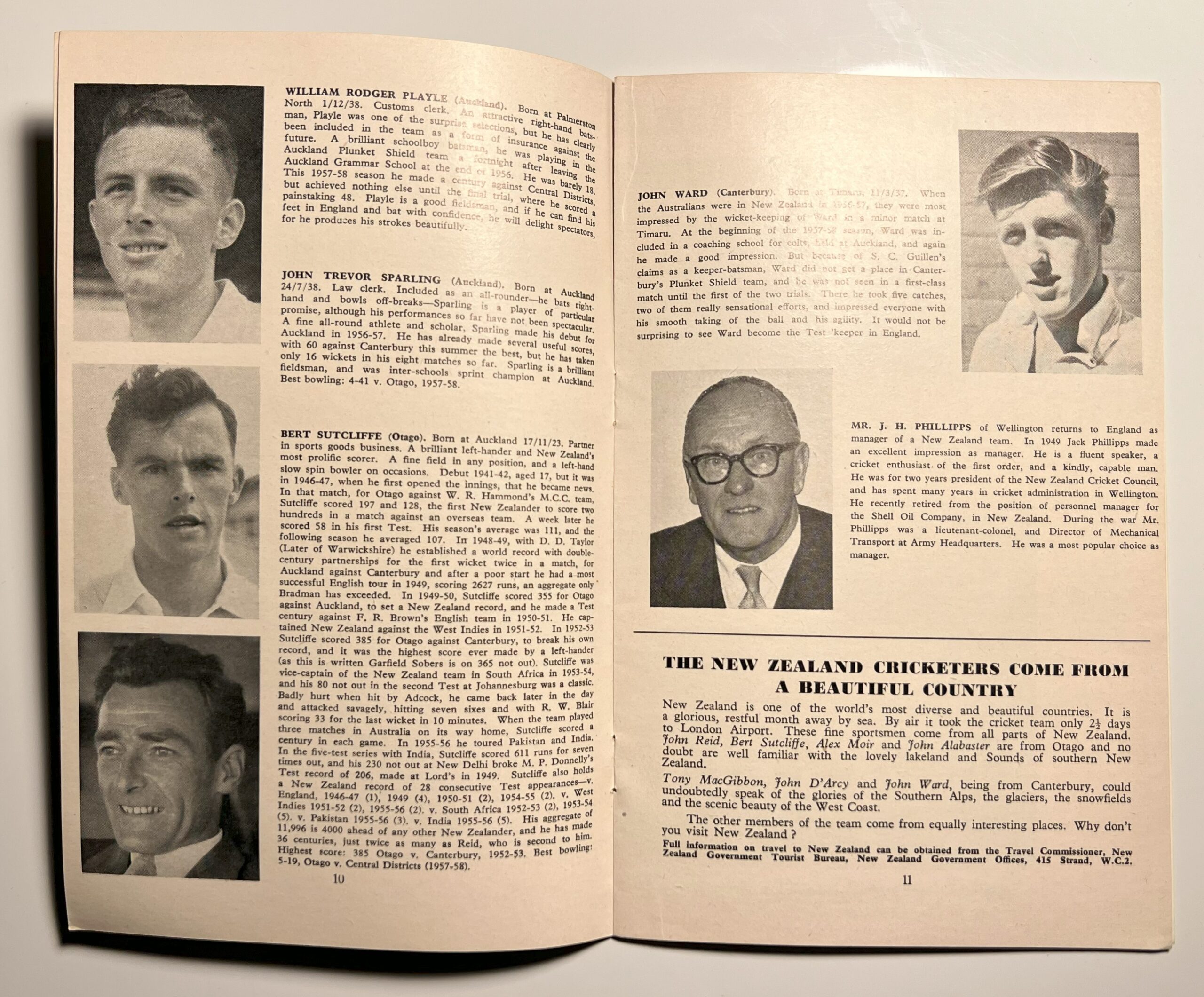 Playfair - 'Cricketers from New Zealand in England' (1958) - Official Tour Programme Playfair - 'Cricketers from New Zealand in England' (1958) - Official Tour Programme