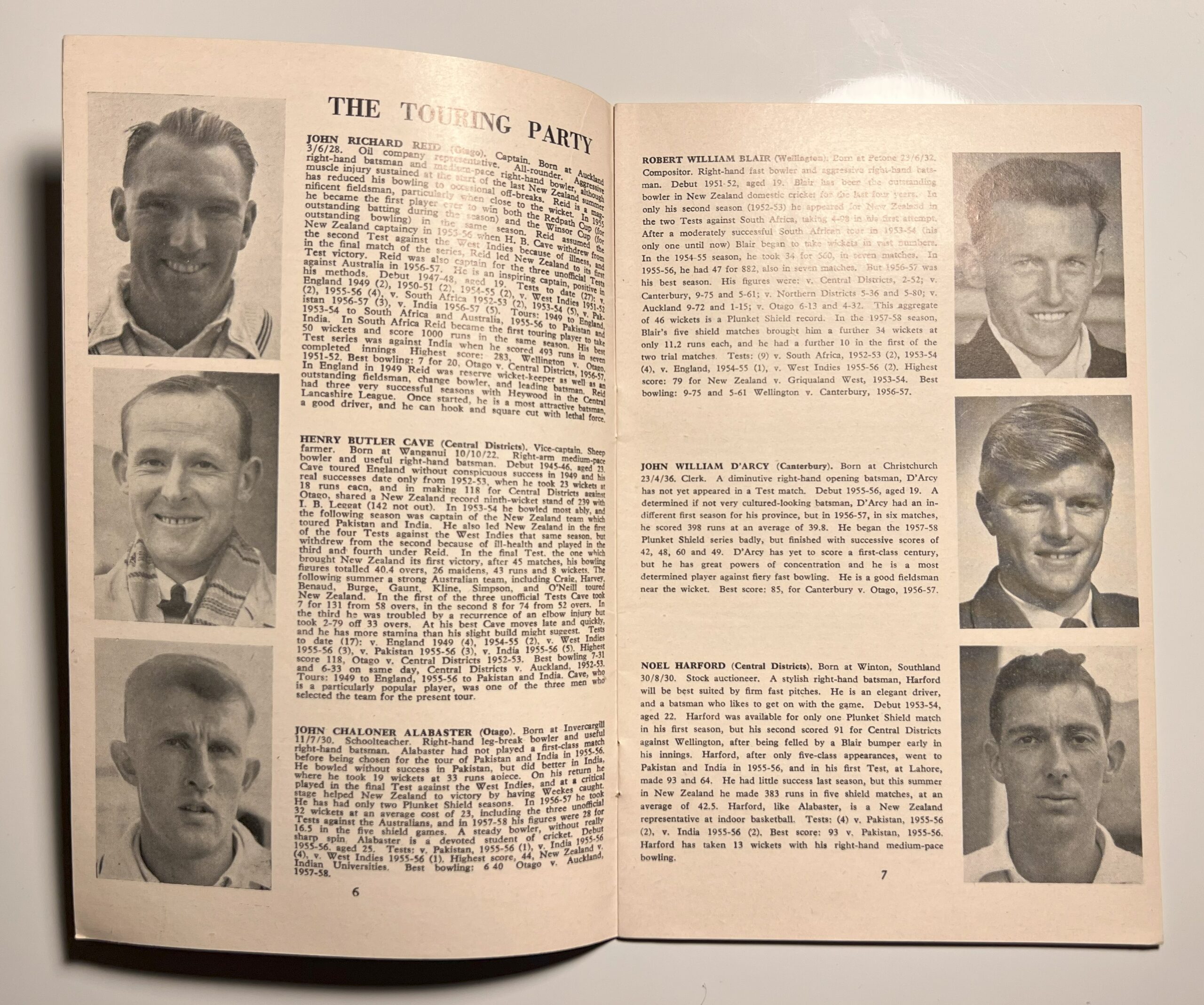 Playfair - 'Cricketers from New Zealand in England' (1958) - Official Tour Programme Playfair - 'Cricketers from New Zealand in England' (1958) - Official Tour Programme