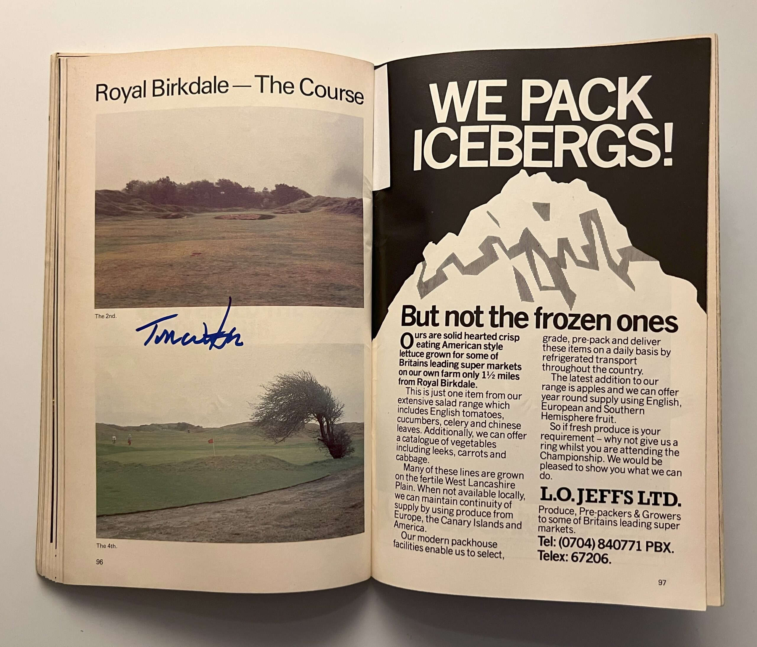 Open Golf Championship - 'Royal Birkdale - Signed Tom Watson (Winner)' (1983) - Official Programme Open Golf Championship - 'Royal Birkdale - Signed Tom Watson (Winner)' (1983) - Official Programme