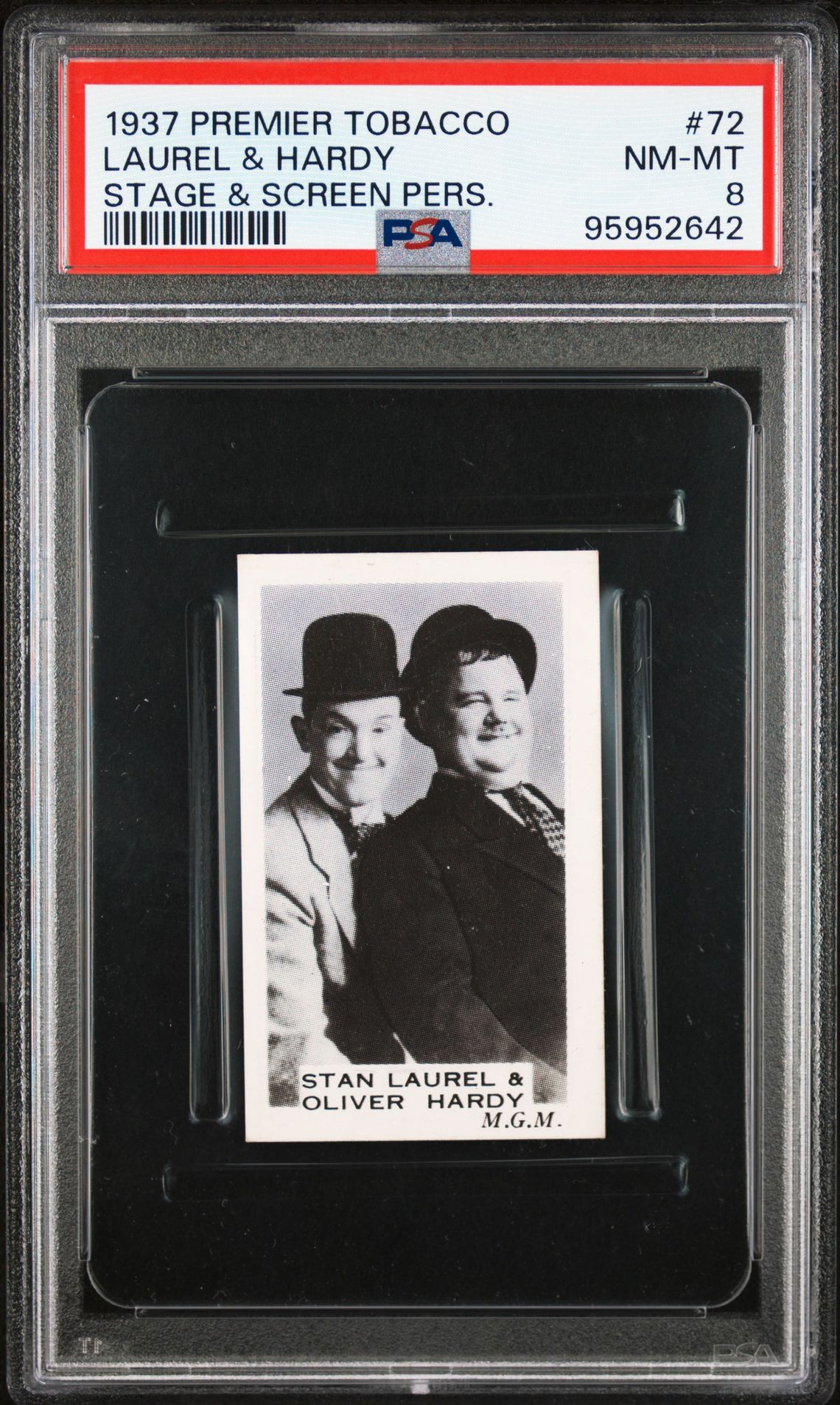 Premier Tobacco - Stage & Screen Celebrities (Brown) - Laurel & Hardy **PSA6** Premier Tobacco - Stage & Screen Celebrities (Brown) - Laurel & Hardy **PSA6**