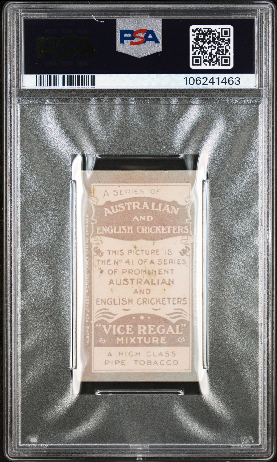 Wills - 'Prominent Australian & English Cricketers' (1911) - J.B. Hobbs (Surrey) **PSA2** Wills - 'Prominent Australian & English Cricketers' (1911) - J.B. Hobbs (Surrey) **PSA2**