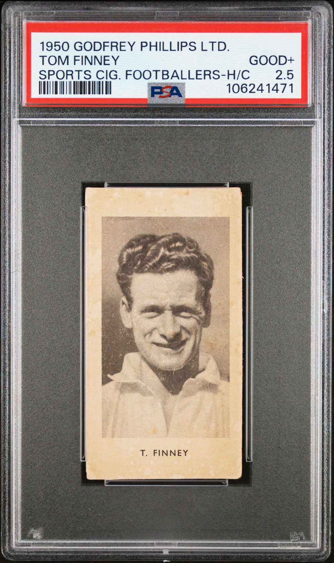 Phillips (Godfrey) - 'Sports Sliders - Footballers S2' (1950) - T. Finney (Preston North End) **PSA2.5** Phillips (Godfrey) - 'Sports Sliders - Footballers S2' (1950) - T. Finney (Preston North End) **PSA2.5**