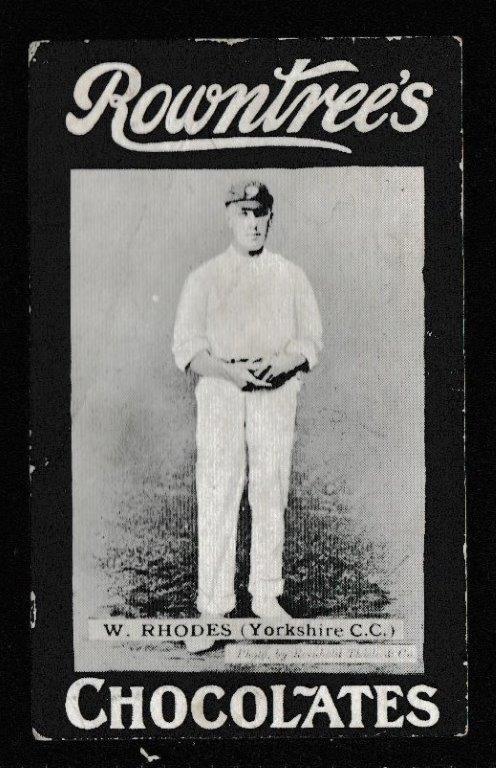 Rowntree & Co - 'Celebrities of 1900 Period' (1900) - Card #19 - W. Rhodes (Yorkshire) Rowntree & Co - 'Celebrities of 1900 Period' (1900) - Card #19 - W. Rhodes (Yorkshire)