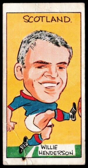 Reddish Maid - 'International Footballers of Today' - Card #25 - Willie Henderson (Rangers)
