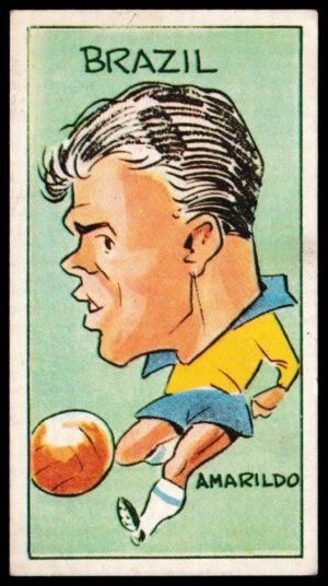 Reddish Maid - 'International Footballers of Today' - Card #8 - Amarildo (Brazil)