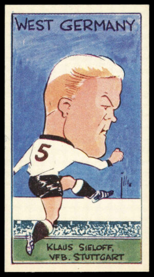 Reddish Maid - 'International Footballers of Today' (1966) - Klaus Sieloff (West Germany)