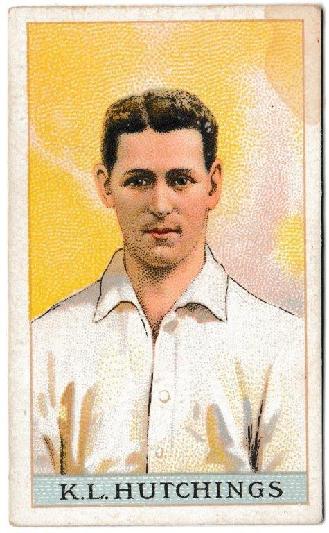 Reeves' Chocolate - K.L. Hutchings (Kent) - 'Cricketers' - (1912) Reeves' Chocolate - K.L. Hutchings (Kent) - 'Cricketers' - (1912)