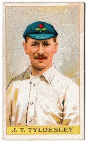 Reeves' Chocolate - J.T. Tyldesley (Lancashire) -  'Cricketers'  - (1912)