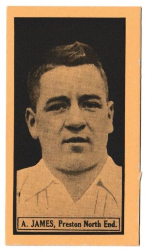 Rover Magazine - 'This Years Top-Form Footballers' (1924) - Card #24 - A. James (Preston North End)