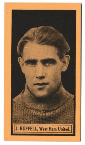 Rover Magazine - 'This Years Top-Form Footballers' (1924) - Card #6 - J. Ruffell (West Ham United) Rover Magazine - 'This Years Top-Form Footballers' (1924) - Card #6 - J. Ruffell (West Ham United)