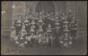 Real Photo - 'Cardiff v Cheltenham' (1914) - Unused Postcard