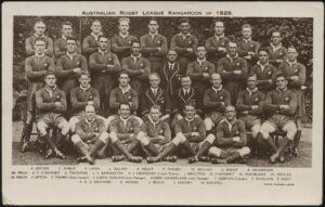 Real Photo - 'Australian Rugby League Kangaroos of 1929' (1929) - Unused Postcard Real Photo - 'Australian Rugby League Kangaroos of 1929' (1929) - Unused Postcard