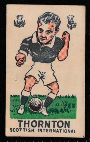 S & B Products - 'Torry Gillick's Internationals' (c1950) - Card #44 - Willie Thornton (Rangers)