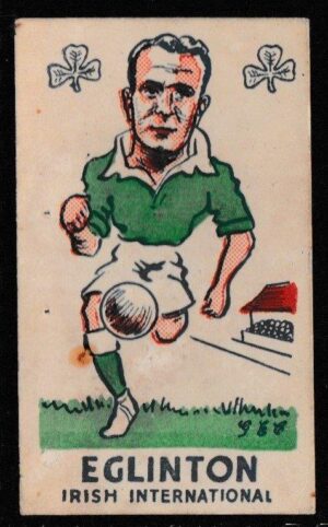 S & B Products - 'Torry Gillick's Internationals' (c1950) - Card #50 - Tommy Eglinton (Everton)