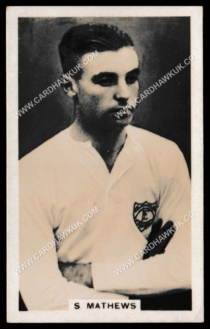 Scerri - 'International Footballers' #17 - S. Matthews (Stoke City) (c1935) Scerri - 'International Footballers' #17 - S. Matthews (Stoke City) (c1935)