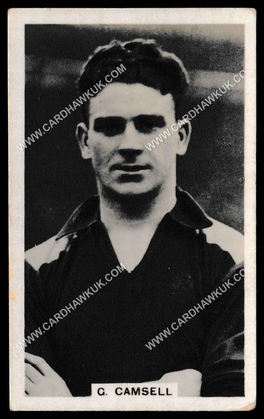 Scerri - 'International Footballers' #25 - G. Camsell (Middlesbrough) (c1935) Scerri - 'International Footballers' #25 - G. Camsell (Middlesbrough) (c1935)