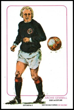 Scottish Daily Express - 'ScotCard - Archie Gemmill (Derby County)