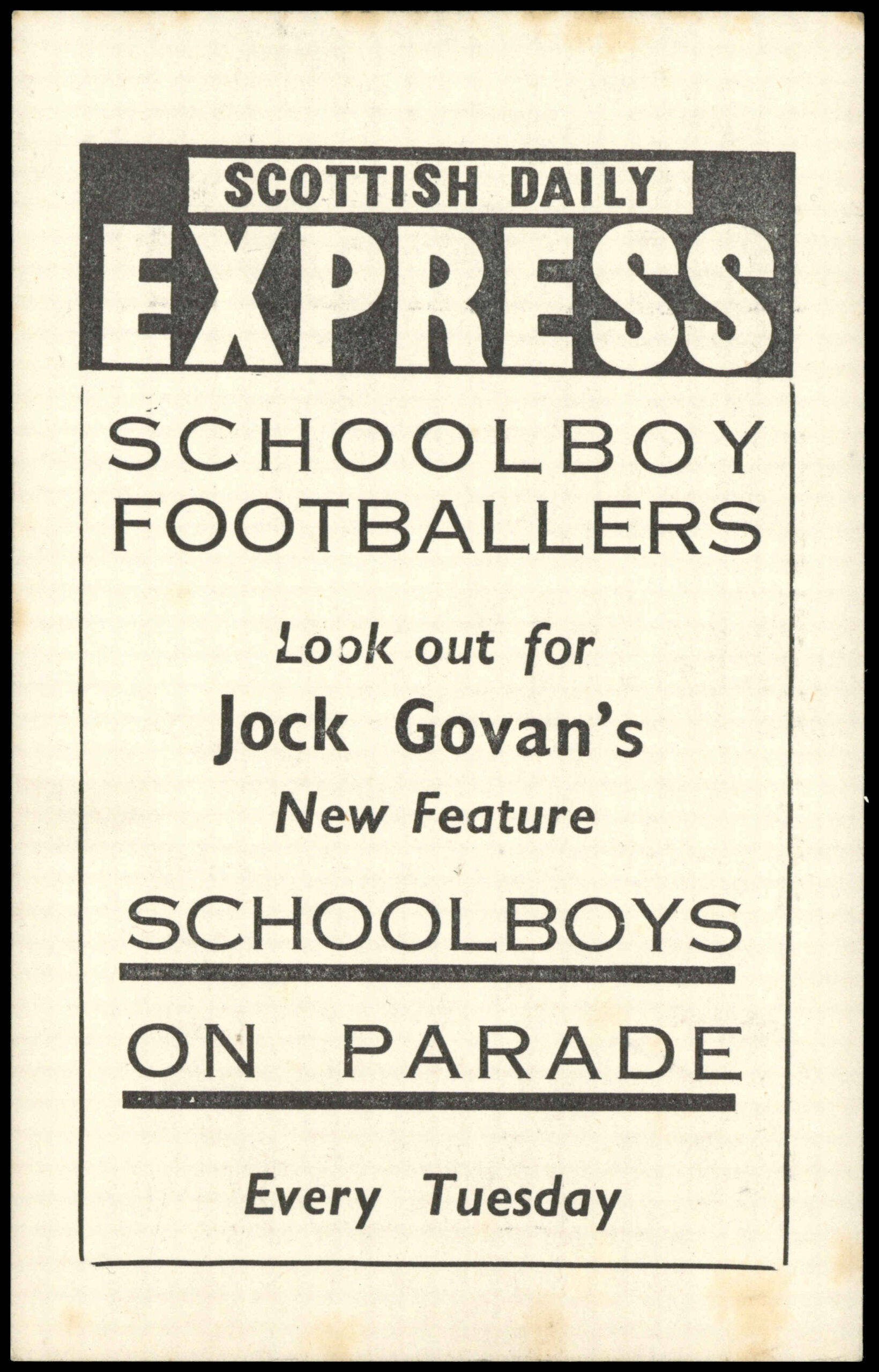 Scottish Daily Express - 'Season 1956-57' (1956) - Dundee F.C. Scottish Daily Express - 'Season 1956-57' (1956) - Dundee F.C.