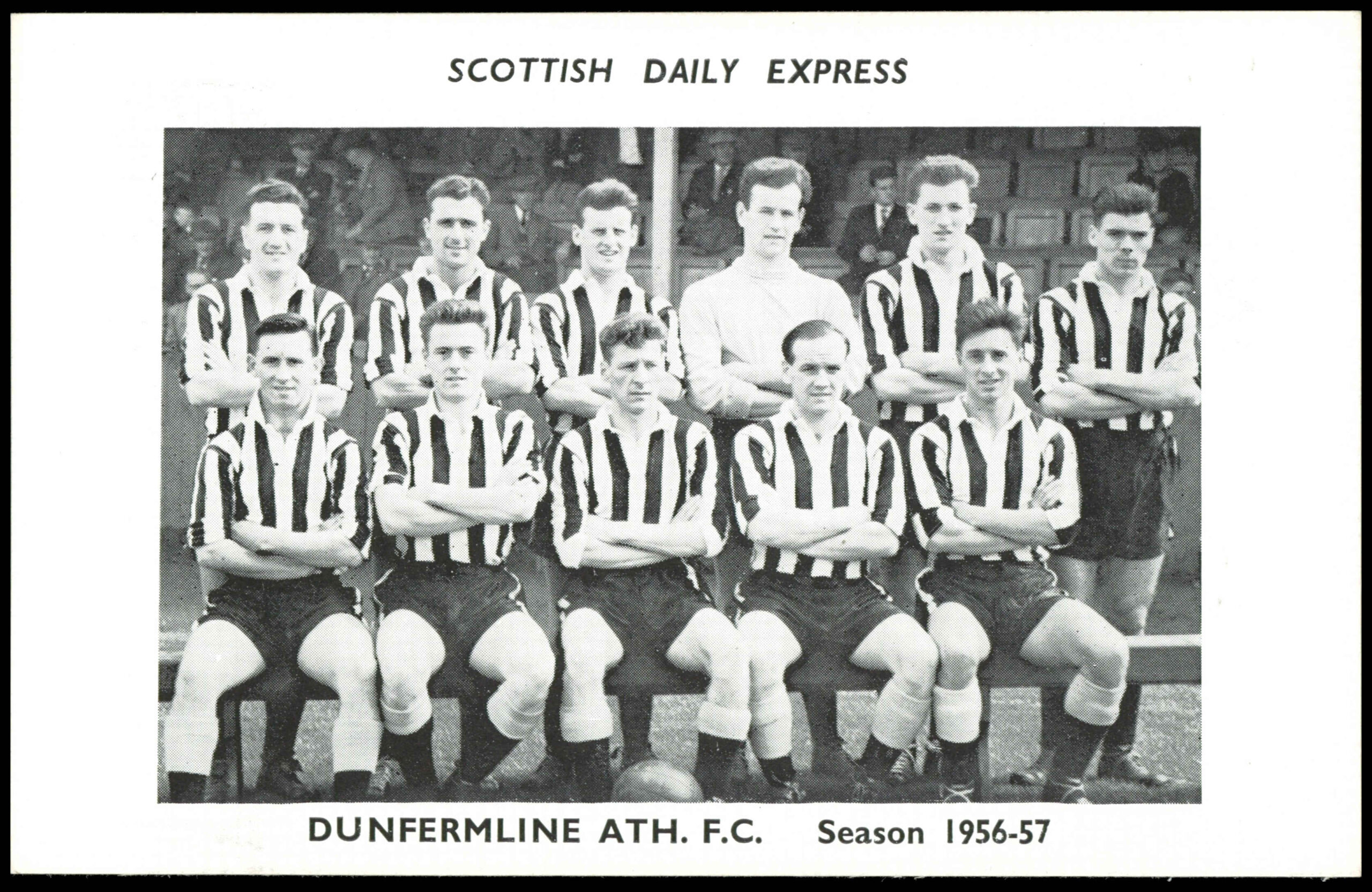 Scottish Daily Express - 'Season 1956-57' (1956) - Dunfermline Athletic F.C. Scottish Daily Express - 'Season 1956-57' (1956) - Dunfermline Athletic F.C.