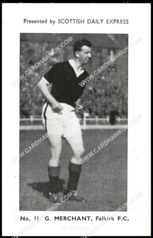 Scottish Daily Express - 'Scottish Footballers' (1957) - G. Merchant (Falkirk)