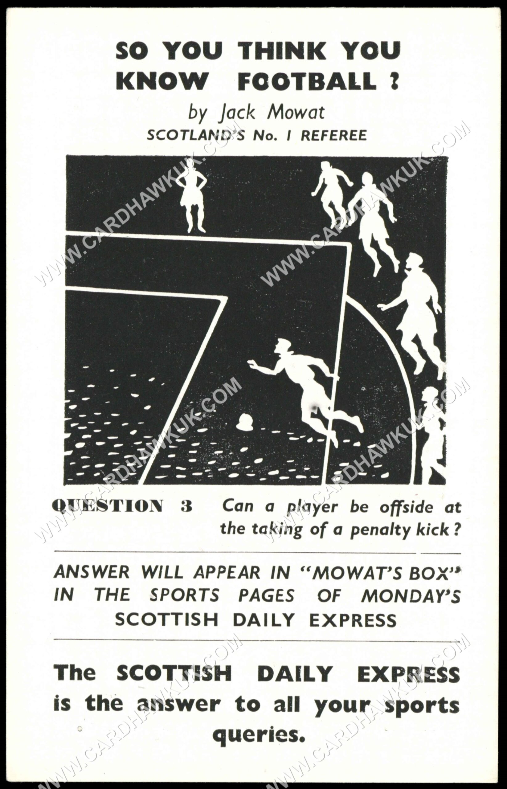 Scottish Daily Express - 'Scottish Footballers' (1957) - J. McLellan (St. Mirren) Scottish Daily Express - 'Scottish Footballers' (1957) - J. McLellan (St. Mirren)