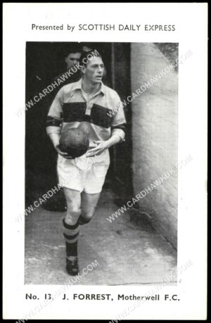 Scottish Daily Express - 'Scottish Footballers' (1957) - J. Forrest (Motherwell)