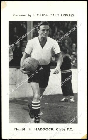 Scottish Daily Express - 'Scottish Footballers' (1957) - H. Haddock (Clyde)