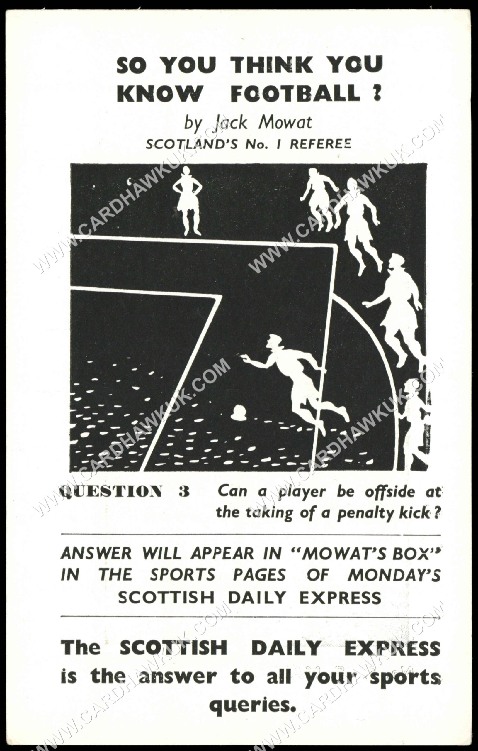 Scottish Daily Express - 'Scottish Footballers' (1957) - F. Martin (Aberdeen) Scottish Daily Express - 'Scottish Footballers' (1957) - F. Martin (Aberdeen)