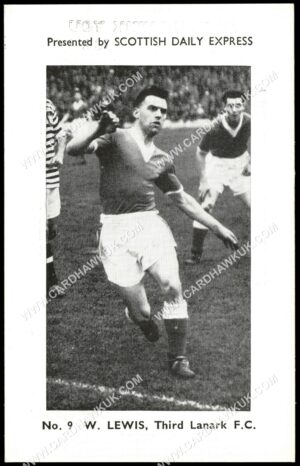 Scottish Daily Express - 'Scottish Footballers' (1957) - W. Lewis (Third Lanark)